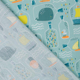 Tissu Coton Bateau Dans La Bouteille - Ribes y Casals