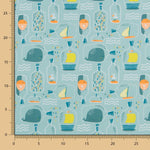 Tissu Coton Bateau Dans La Bouteille - Ribes y Casals