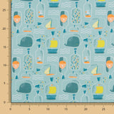 Tissu Coton Bateau Dans La Bouteille - Ribes y Casals