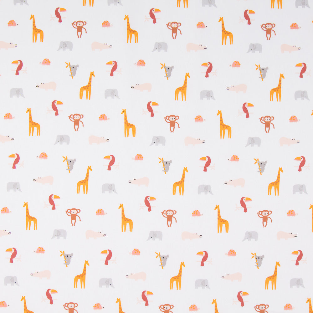 Tissu Coton Animaux De La Jungle - Ribes y Casals