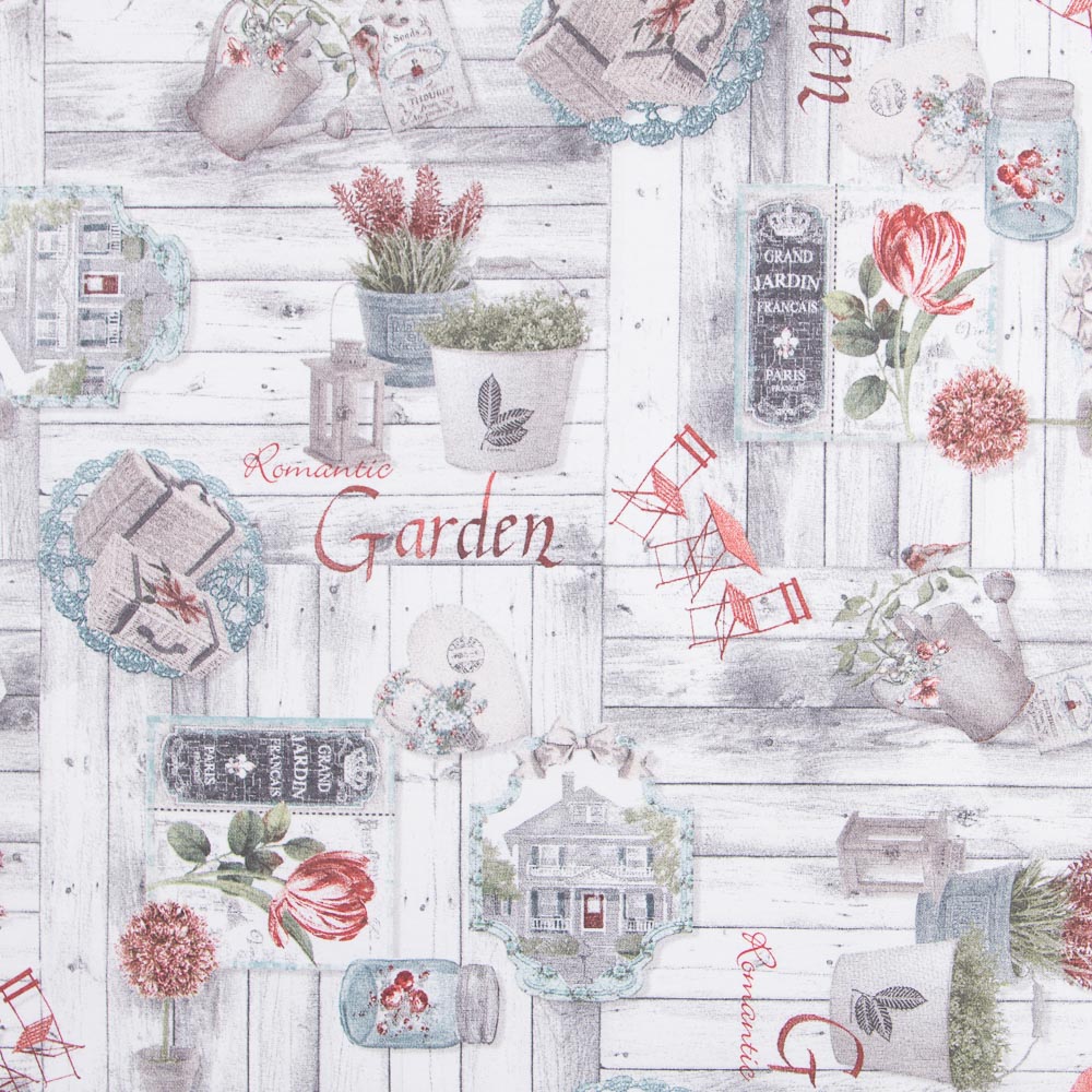 Tissu Nappe Anti-tâches Jardin Romantique - Ribes y Casals