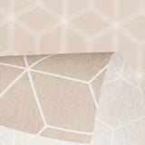 Tissu Nappe Anti-tâches Cube Beige - Ribes y Casals