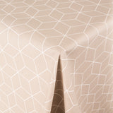Tissu Nappe Anti-tâches Cube Beige - Ribes y Casals