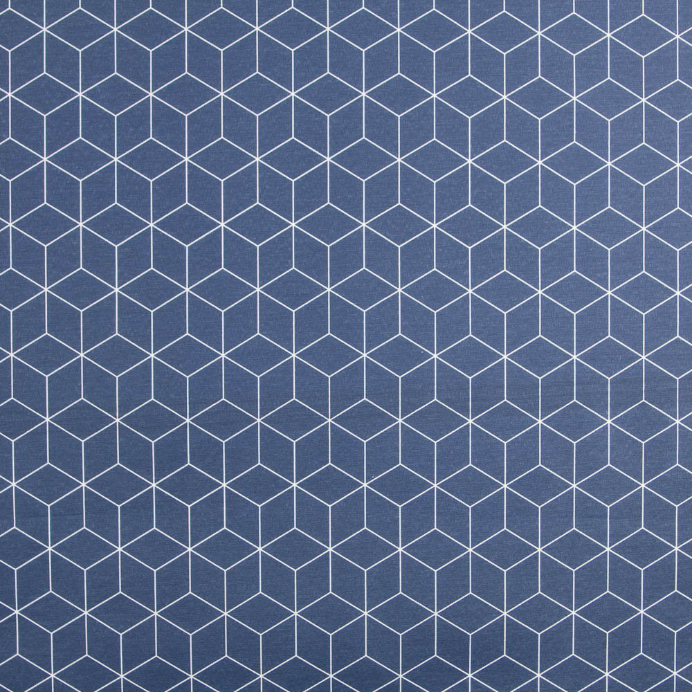 Tissu Nappe Anti-tâches Cube Bleu - Ribes y Casals