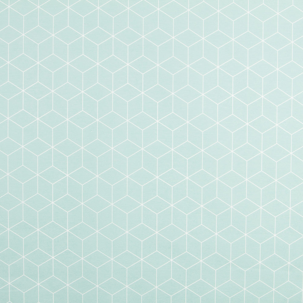 Tissu Nappe Anti-tâches Verte Cubes - Ribes y Casals