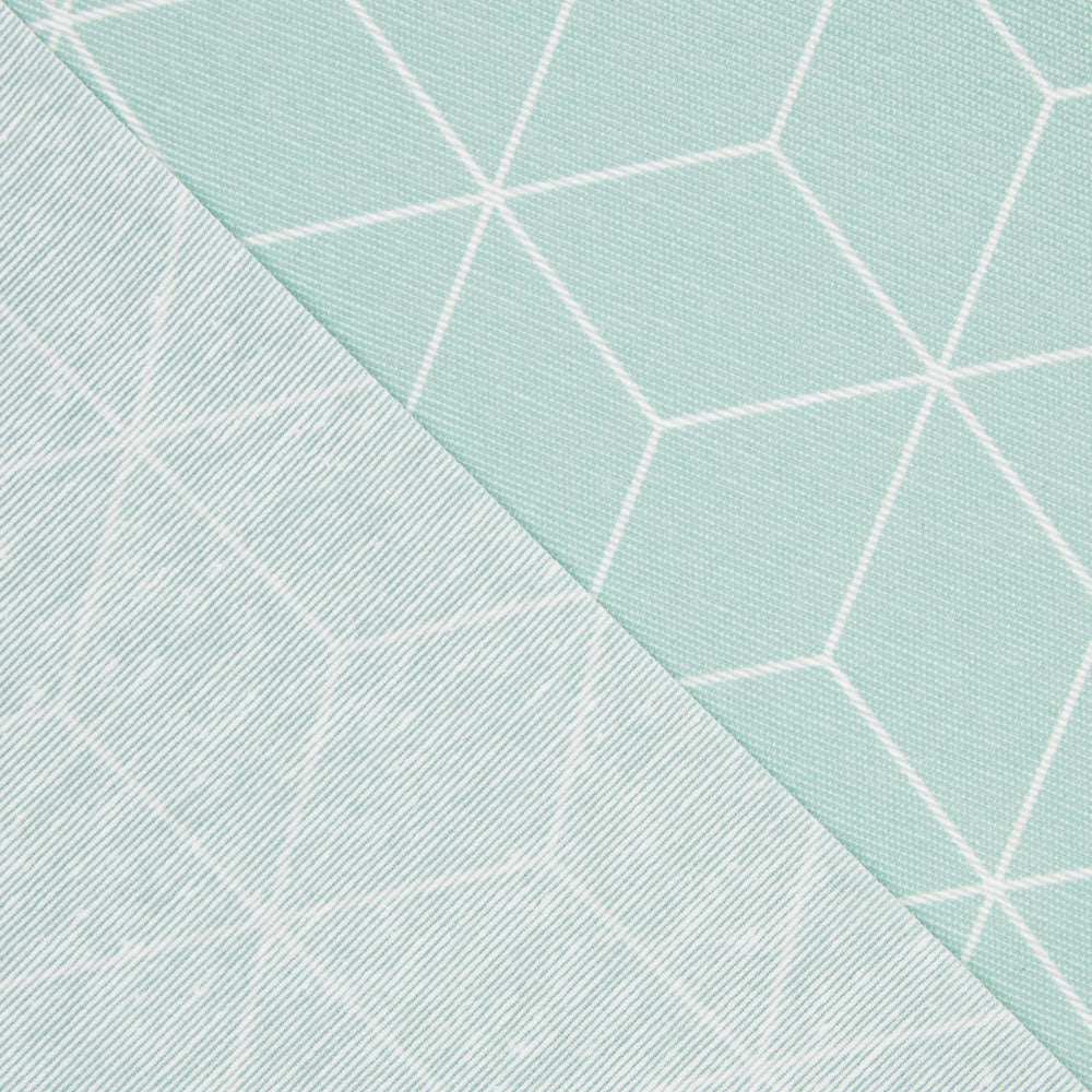 Tissu Nappe Anti-tâches Verte Cubes - Ribes y Casals
