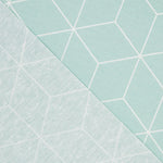 Tissu Nappe Anti-tâches Verte Cubes - Ribes y Casals