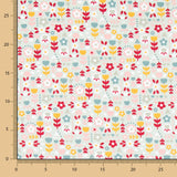 Tissu Coton Fleurs Mosaïque - Ribes y Casals