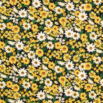 Crêpe Polyester Marguerites Jaune - Ribes y Casals