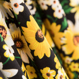Crêpe Polyester Marguerites Jaune - Ribes y Casals