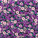 Crêpe Polyester Marguerites Violet - Ribes y Casals