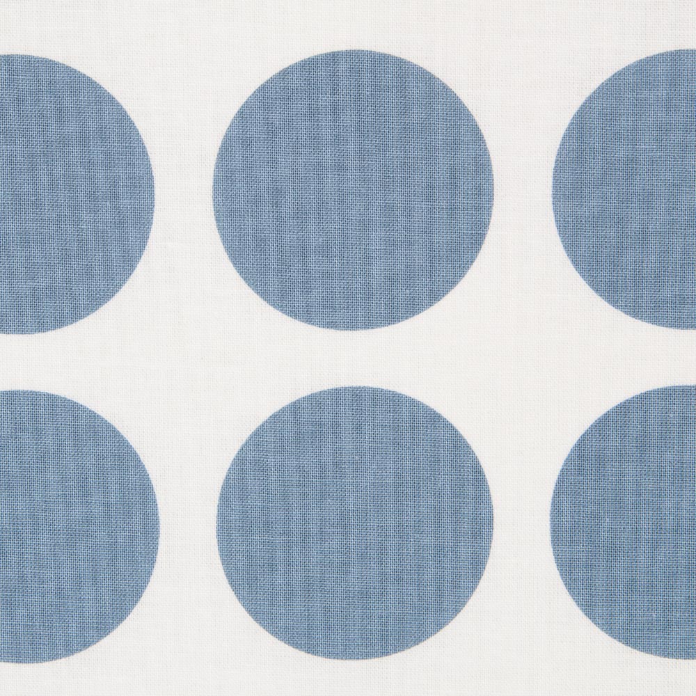 Tissu Coton A Pois Bleu Maxi - Ribes y Casals