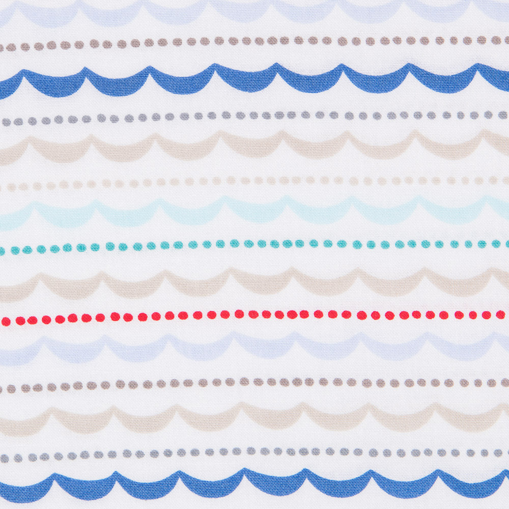 Tissu Coton Bayadère Bleu - Ribes y Casals