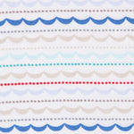 Tissu Coton Bayadère Bleu - Ribes y Casals