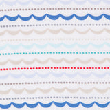 Tissu Coton Bayadère Bleu - Ribes y Casals