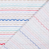 Tissu Coton Bayadère Bleu - Ribes y Casals