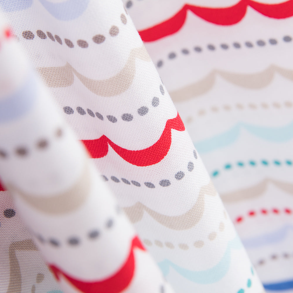 Tissu Coton Bayadère Bleu - Ribes y Casals