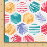 Toile Imprimée Multicolore Hexagonale - Ribes y Casals