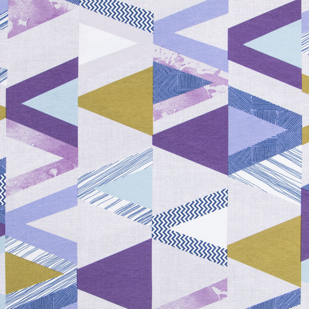 Toile Imprimée Grand Cevron Bleu - Ribes y Casals