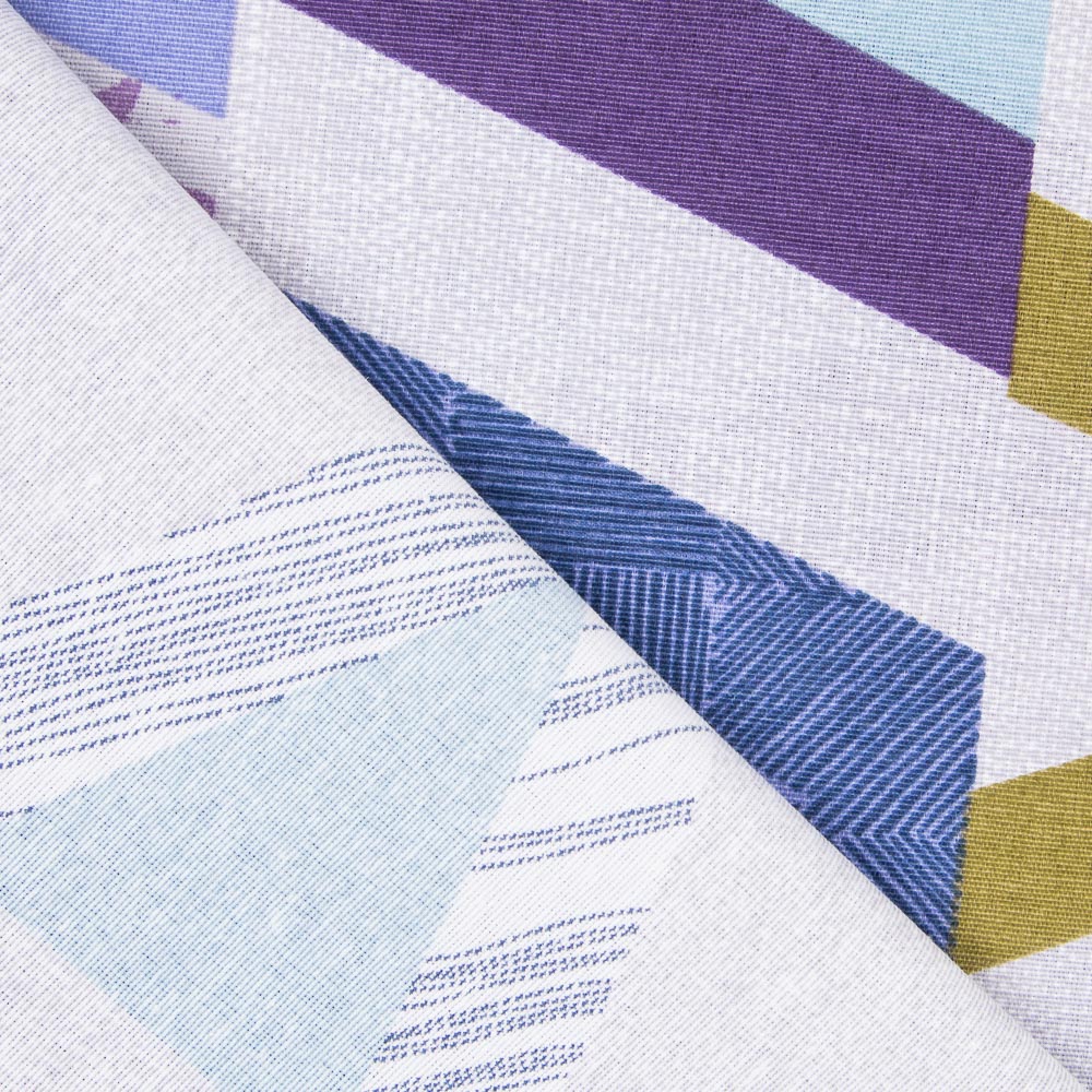 Toile Imprimée Grand Cevron Bleu - Ribes y Casals