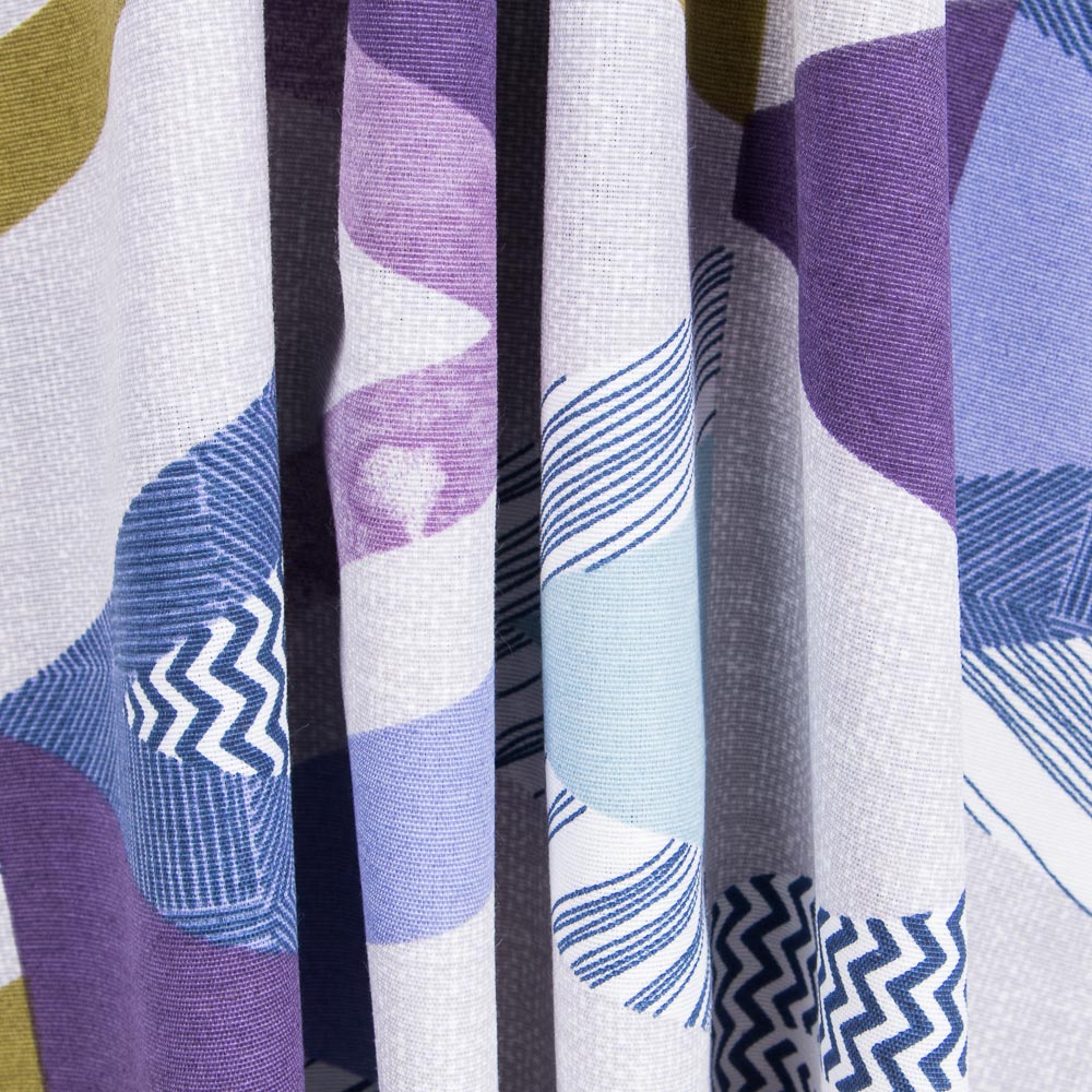 Toile Imprimée Grand Cevron Bleu - Ribes y Casals