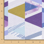 Toile Imprimée Grand Cevron Bleu - Ribes y Casals