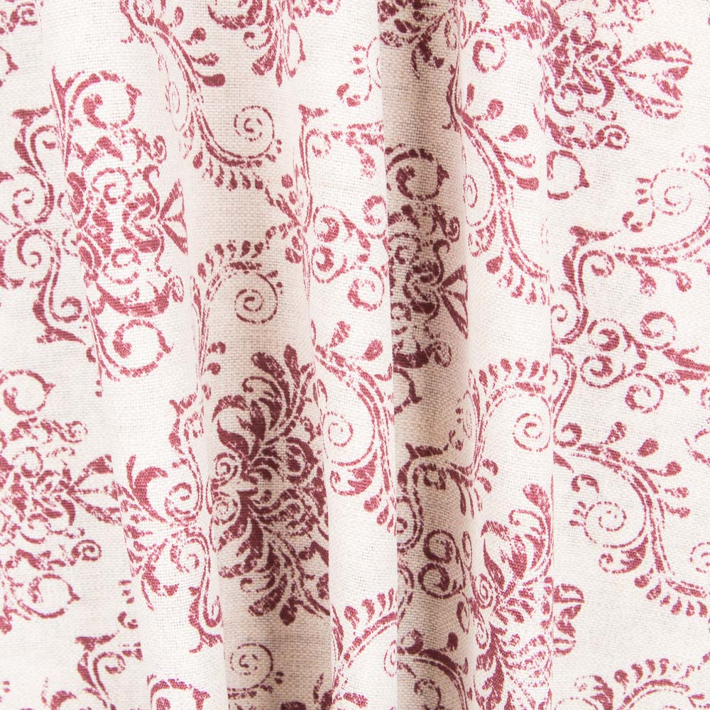 Toile Imprimée Grenat Rustique Baroque - Ribes y Casals