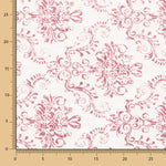Toile Imprimée Grenat Rustique Baroque - Ribes y Casals