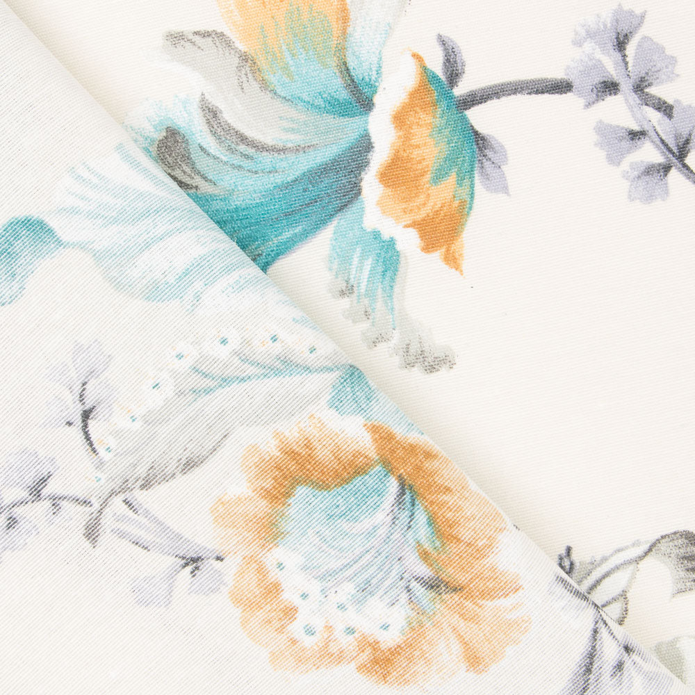 Toile Imprimée Ecru Japan Flower - Ribes y Casals