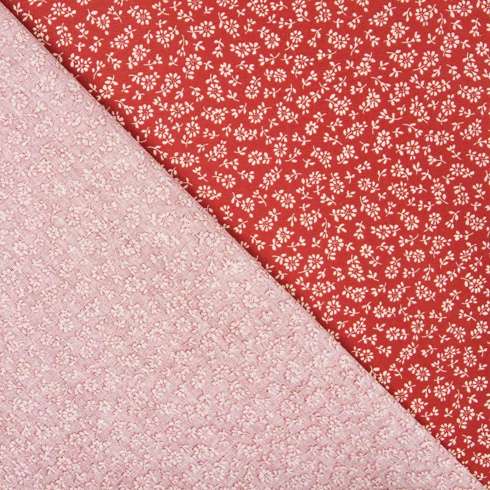 Popeline Brindilles Rouges - Ribes y Casals