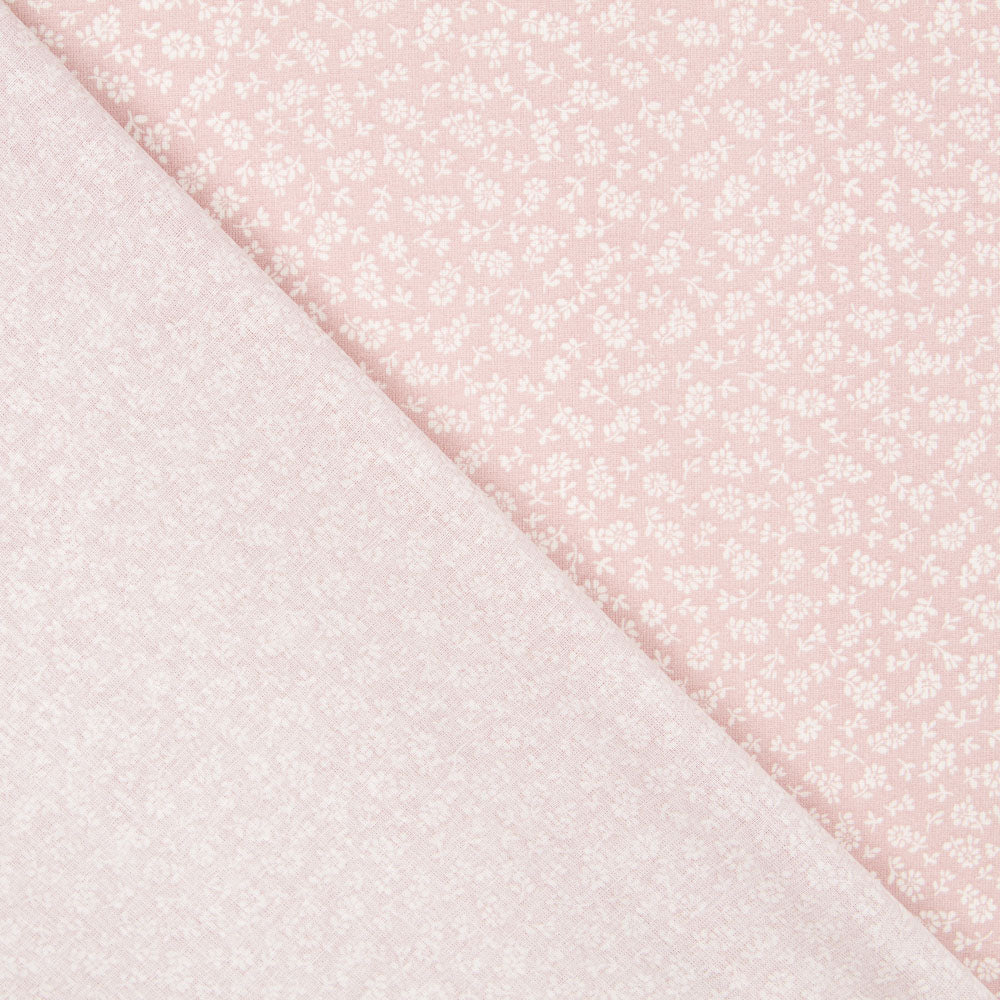 Popeline Brindilles Roses - Ribes y Casals