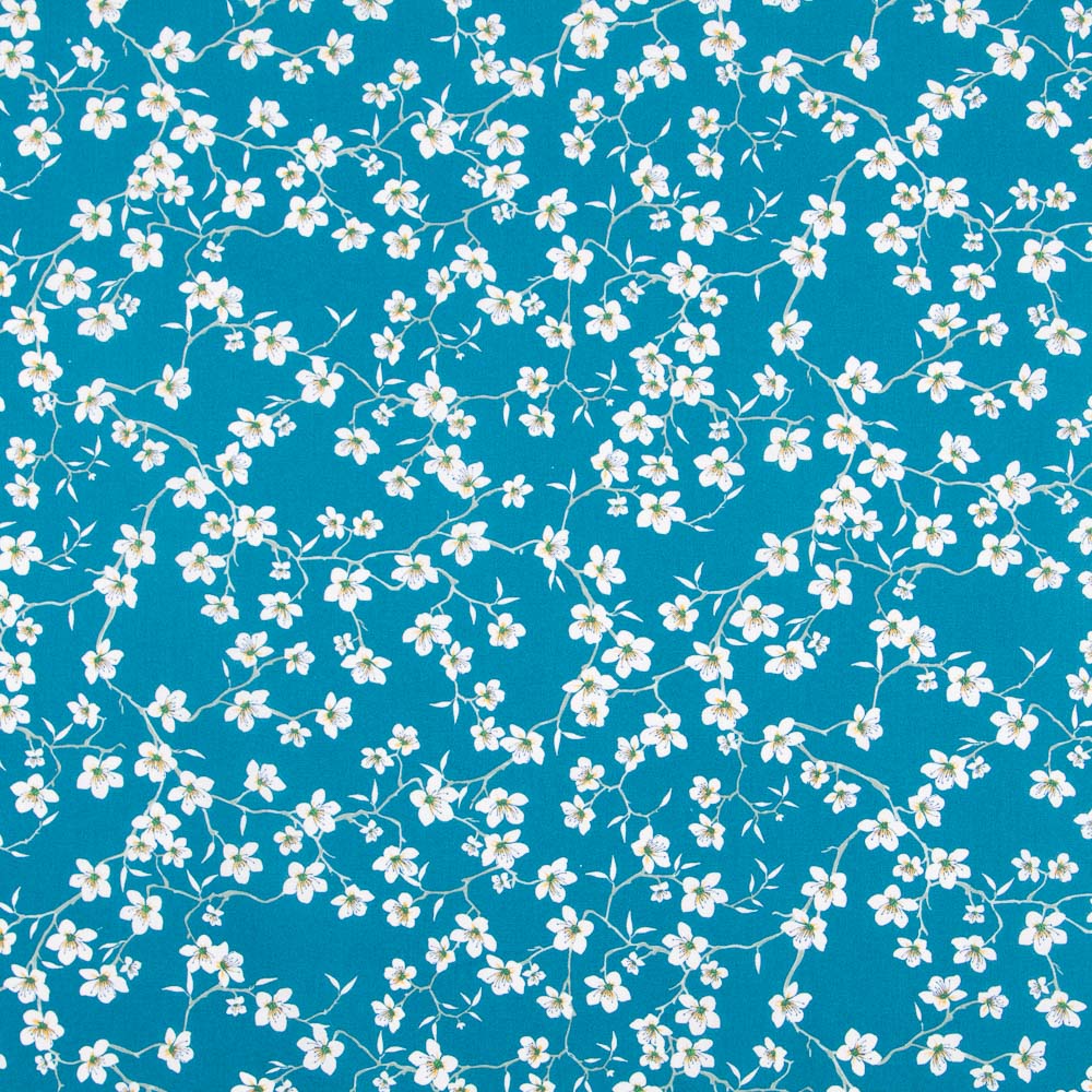 Popeline Tokyo Bleu Canard - Ribes y Casals