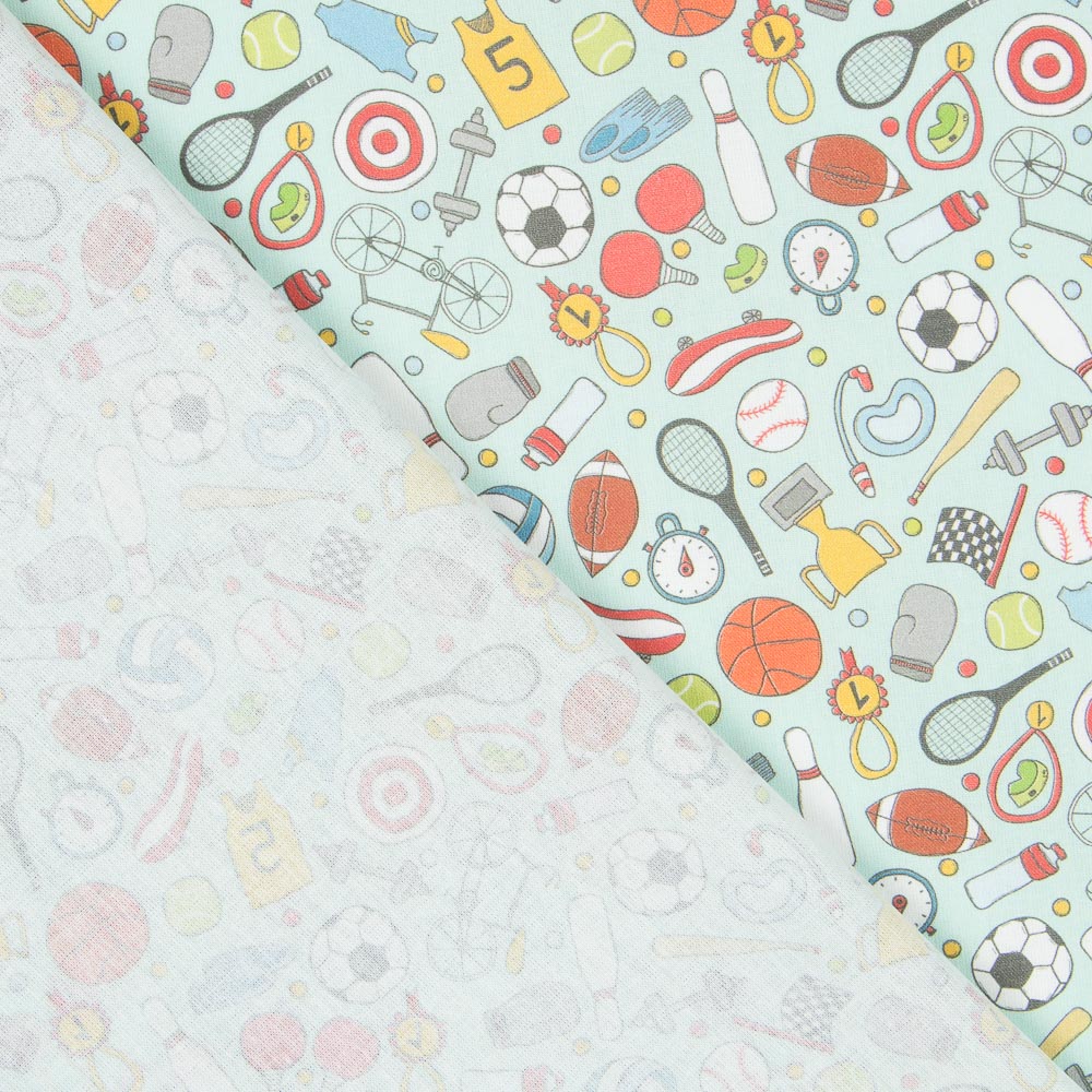 Popeline Sports Aigue-marine - Ribes y Casals