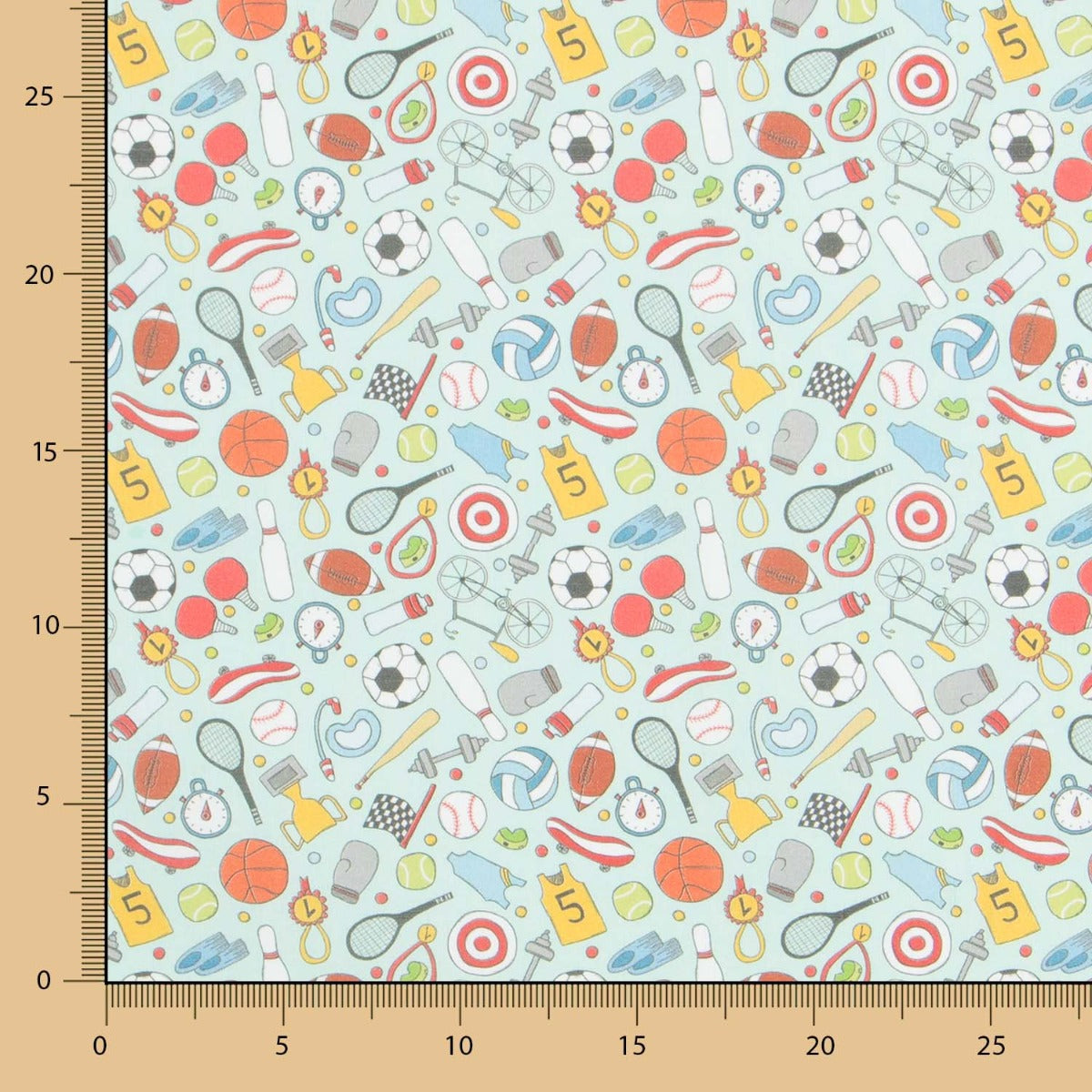 Popeline Sports Aigue-marine - Ribes y Casals