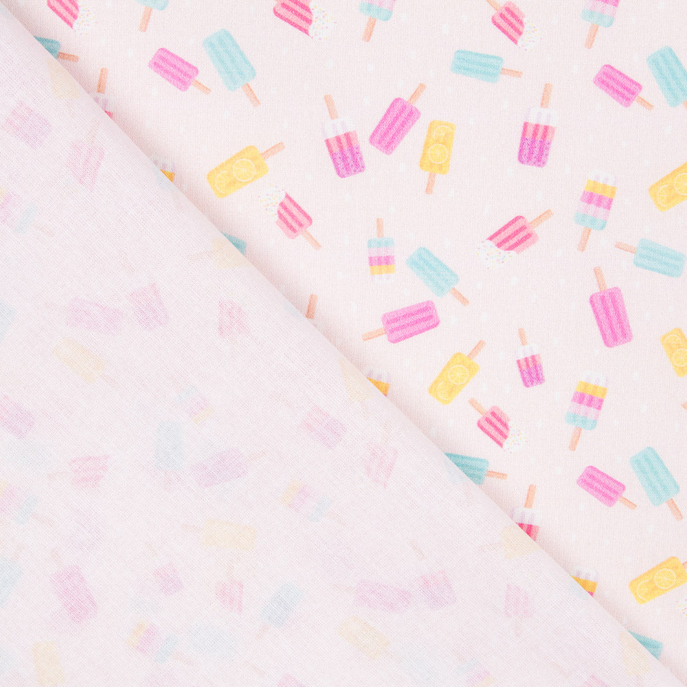 Popeline Crèmes Glacées Rose - Ribes y Casals