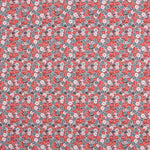 Tissu Coton Badges Rouges - Ribes y Casals