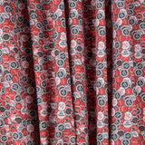 Tissu Coton Badges Rouges - Ribes y Casals