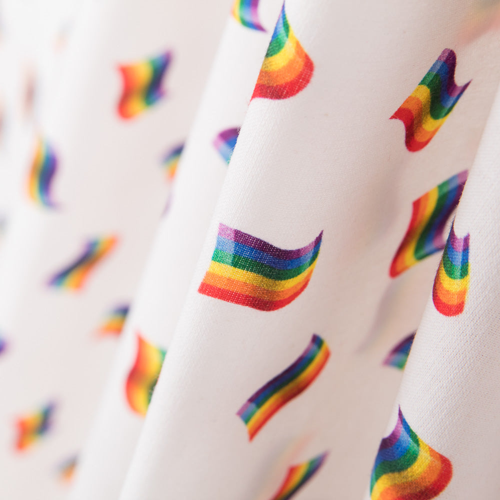 Coton Drapeaux Fierté LGBT Blanc - Ribes y Casals