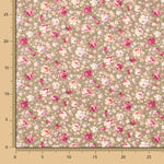 Popeline Fleurs Crétonne Kaki - Ribes y Casals