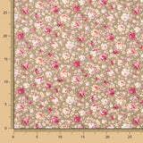 Popeline Fleurs Crétonne Kaki - Ribes y Casals