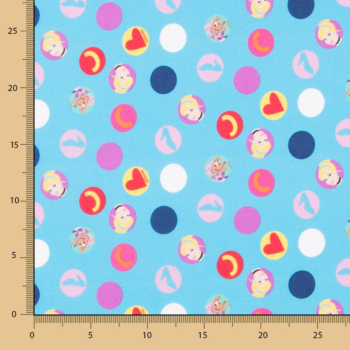 Retal Algodón Cenicienta Azul 50x140 cm - Ribes y Casals