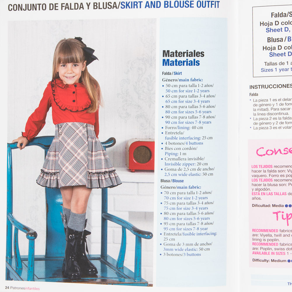 Magazine Patron De Coutre Mode Enfants Nº14 - Ribes y Casals