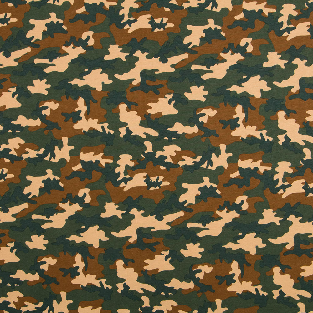 Tricot Coton Camouflage Marron - Ribes y Casals