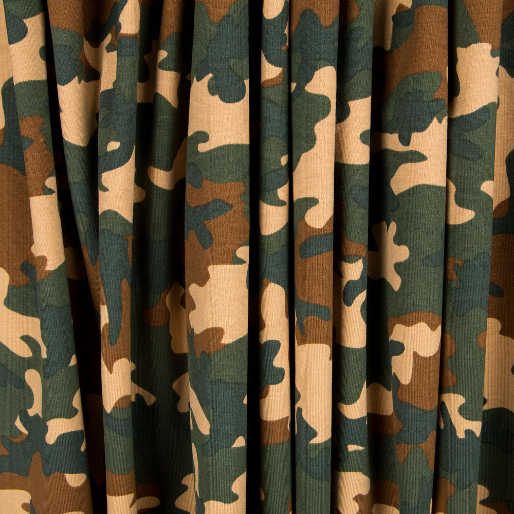 Tricot Coton Camouflage Marron - Ribes y Casals