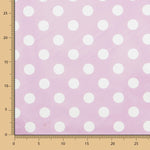 Nappe Caoutchouc A Pois Lilas - Ribes y Casals