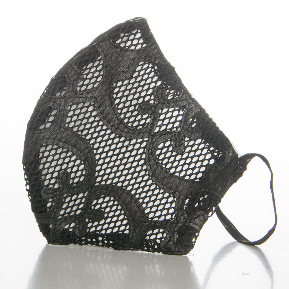 Masque Barrière Dentelle Noir - Ribes y Casals