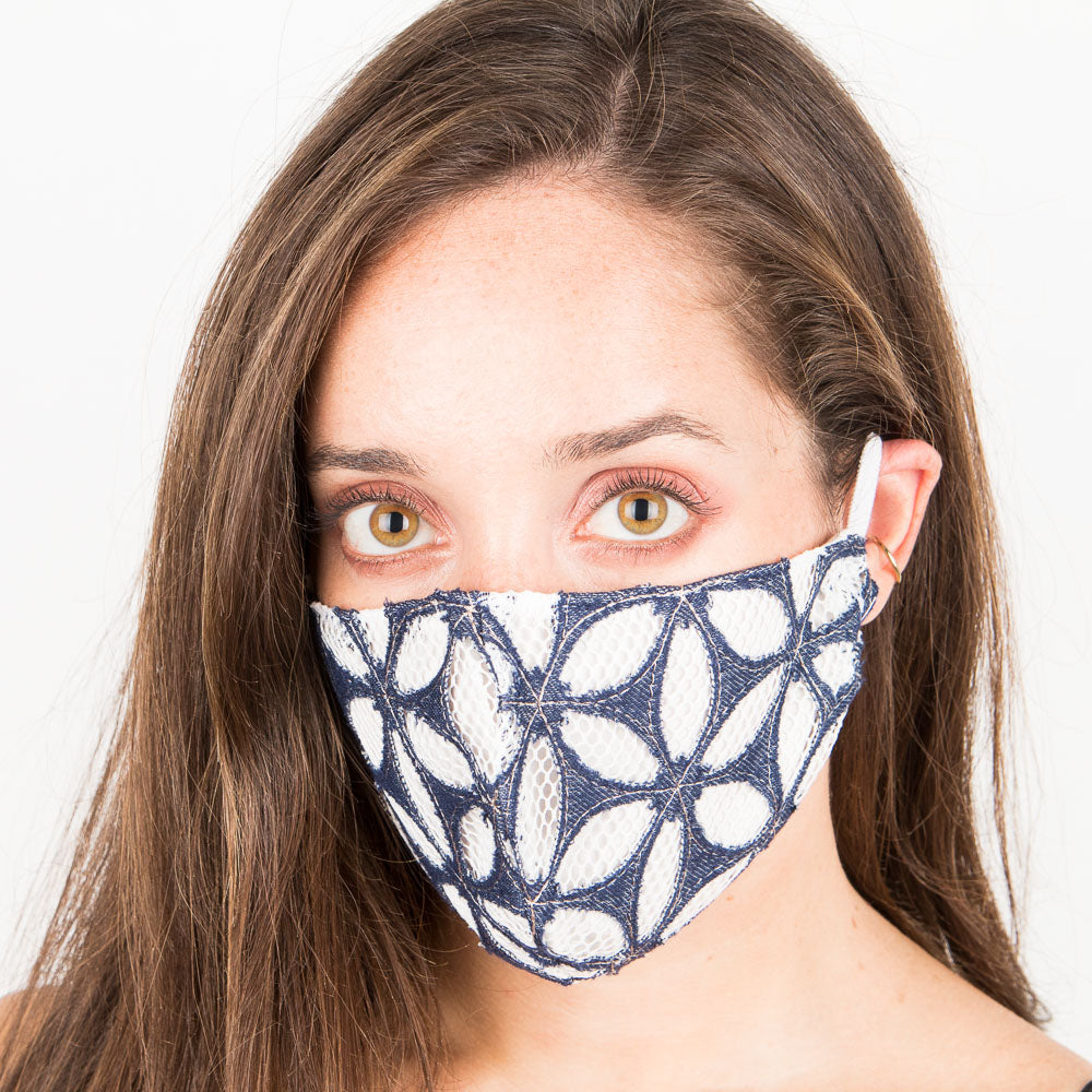 Masque Barrière Dentelle Jean - Ribes y Casals