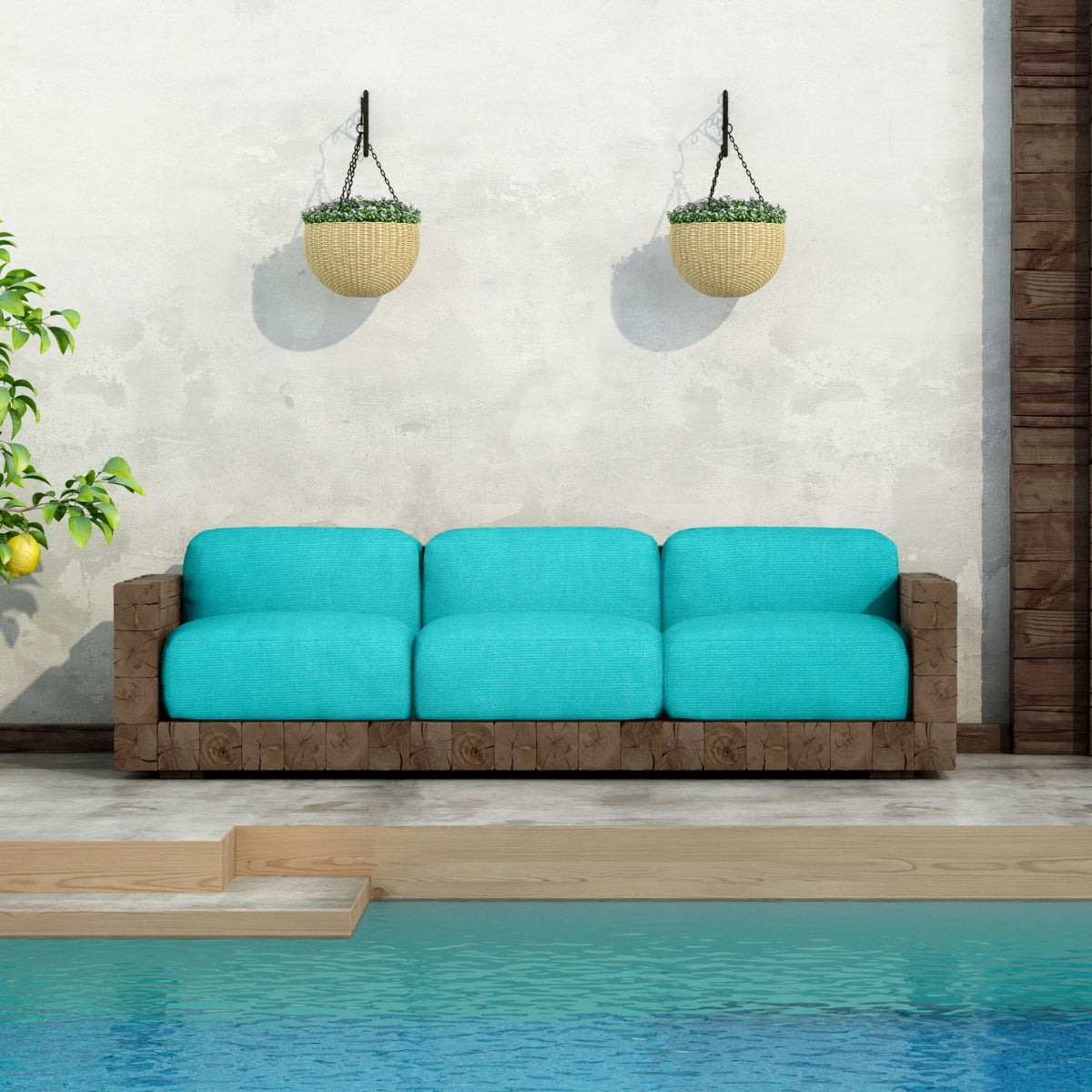 Auvent Dralon Aigue-Marine - Ribes y Casals