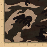 Gabardine Camouflage Marron - Ribes y Casals