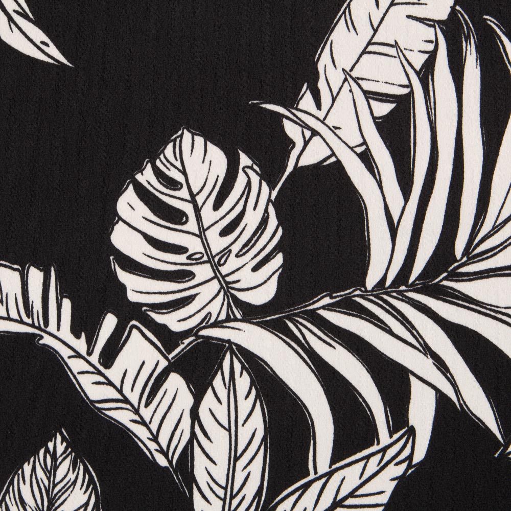 Crêpe Noir Tropical Satiné - Ribes y Casals